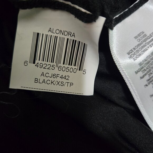 BCBGMAXAZRIA Black Draped Mini Dress Size XS Party Cocktail Club 2000s Y2K - Picture 13 of 13